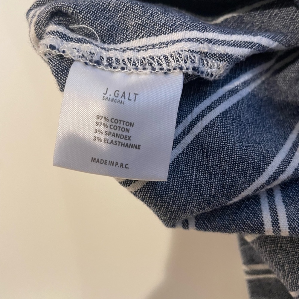 Brandy Melville John Galt Blue & White Stripe Tilden Slim Pants Women’s One Size - Picture 5 of 6
